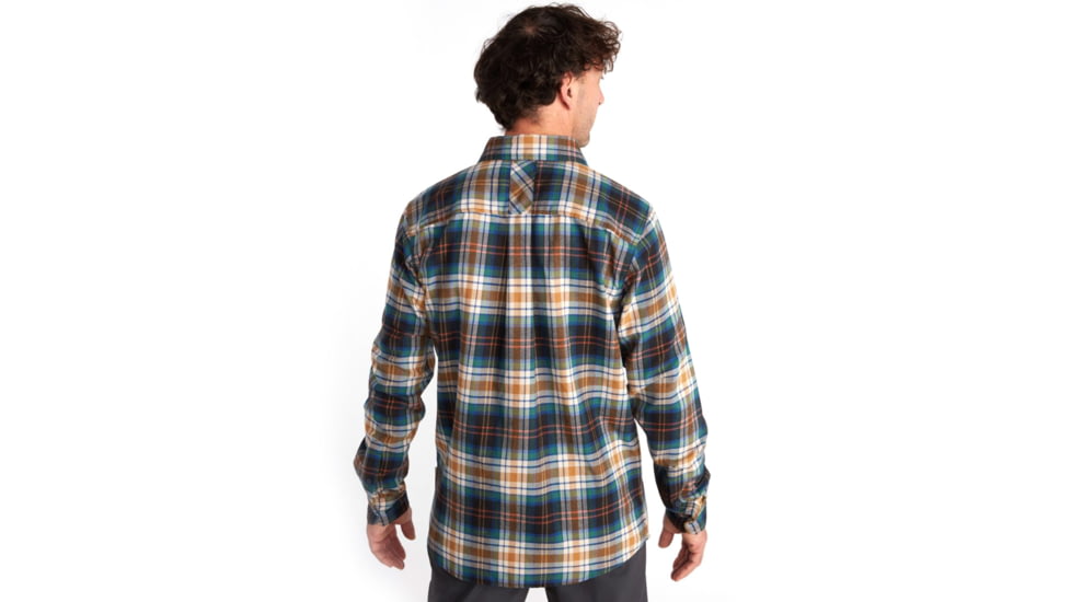 ExOfficio BugsAway Redding Midweight Flannel Long Sleeve - Mens, Black, Small, 1101-3352-9999-S