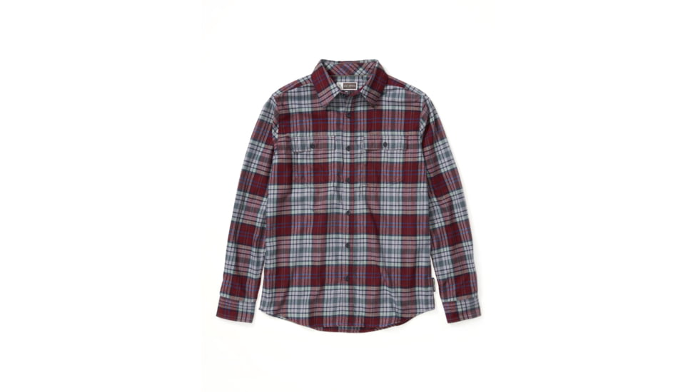 ExOfficio BugsAway Redding Midweight Flannel Long Sleeve - Mens, Vineyard, Extra Large, 1101-3352-3603-XL