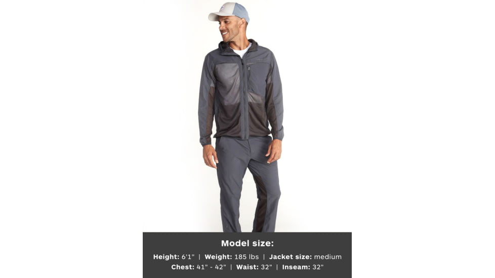 ExOfficio BugsAway Sandfly Jacket - Mens, Dark Steel, 2XL, 1111-3406-9361-2XL