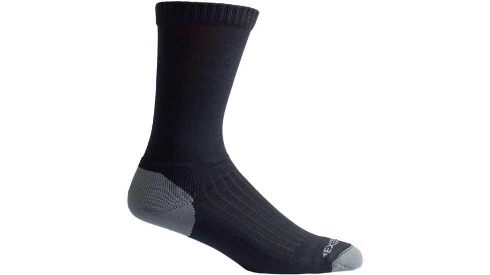 ExOfficio BugsAway Sol Cool Crew Sock - Men's-Black-M/L
