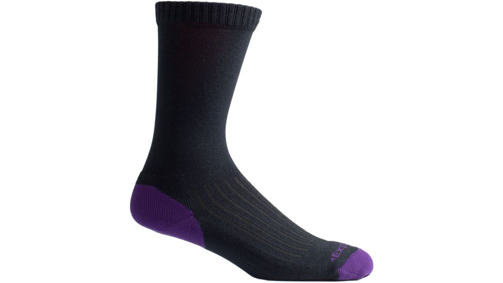 ExOfficio BugsAway Sol Cool Crew Sock - Men's-Blackberry-M/L