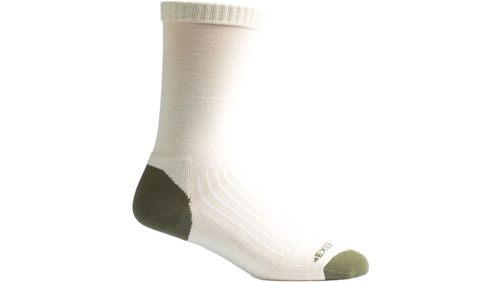 ExOfficio BugsAway Sol Cool Crew Sock - Men's-Lt Stone-L/XL