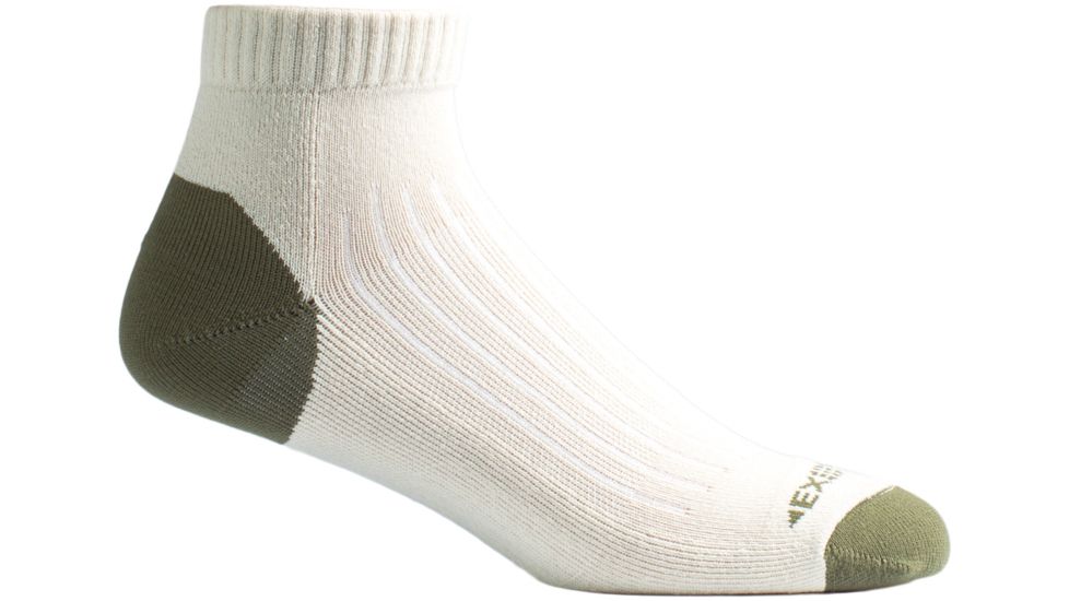 ExOfficio BugsAway Sol Cool Quarter Sock - Men's-Lt Stone-S/M