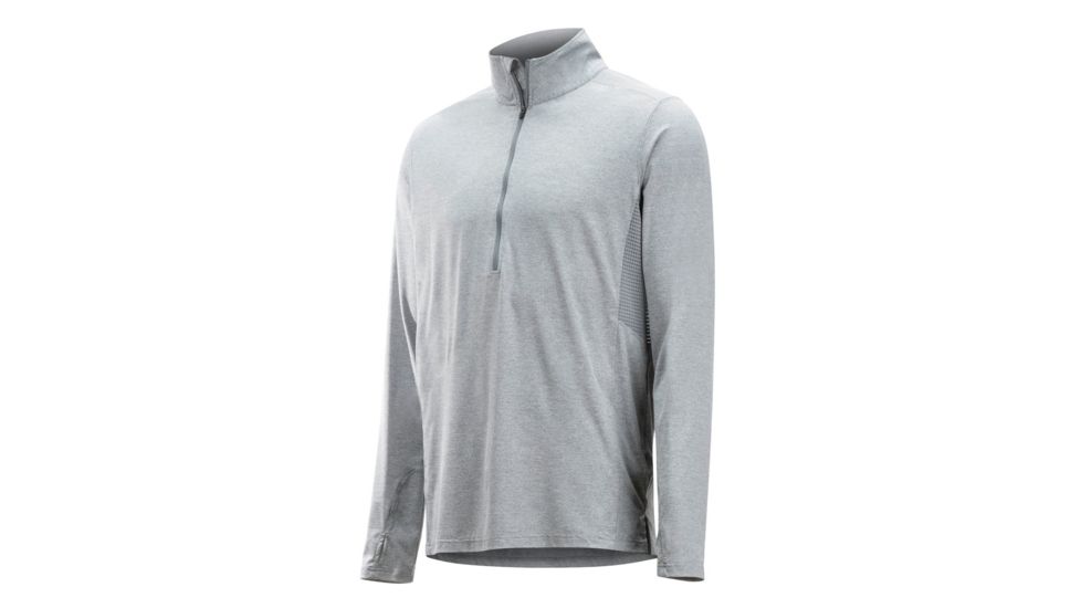 Demo, ExOfficio BugsAway Sol Cool Zip Neck Long Sleeve, Grey Storm, M, 11113126-9609-M