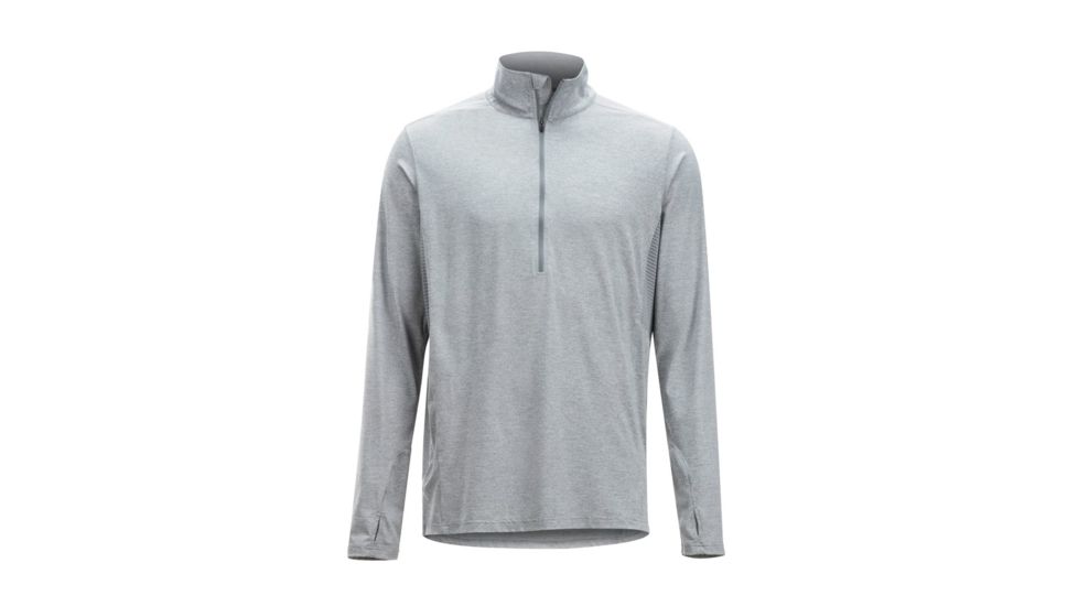 Demo, ExOfficio BugsAway Sol Cool Zip Neck Long Sleeve, Grey Storm, M, 11113126-9609-M