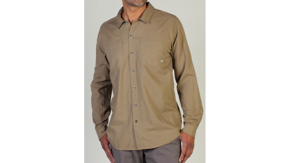 ExOfficio Bugsaway Talisman Longsleeve Shirt - Mens-Walnut-Large