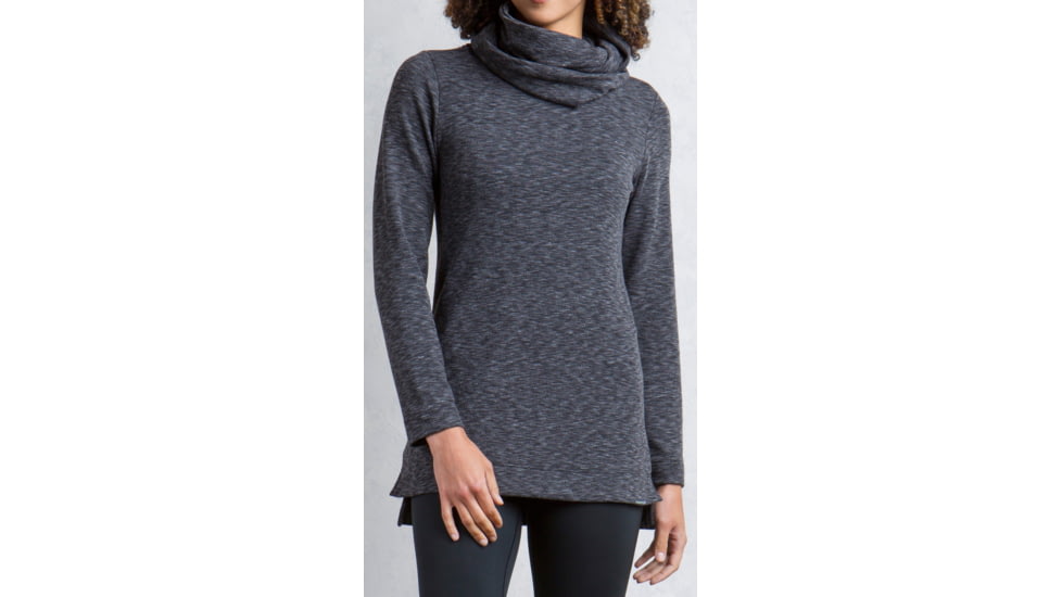 ExOfficio Cordova Cowl Tunic - Women's-Black Marl-Small
