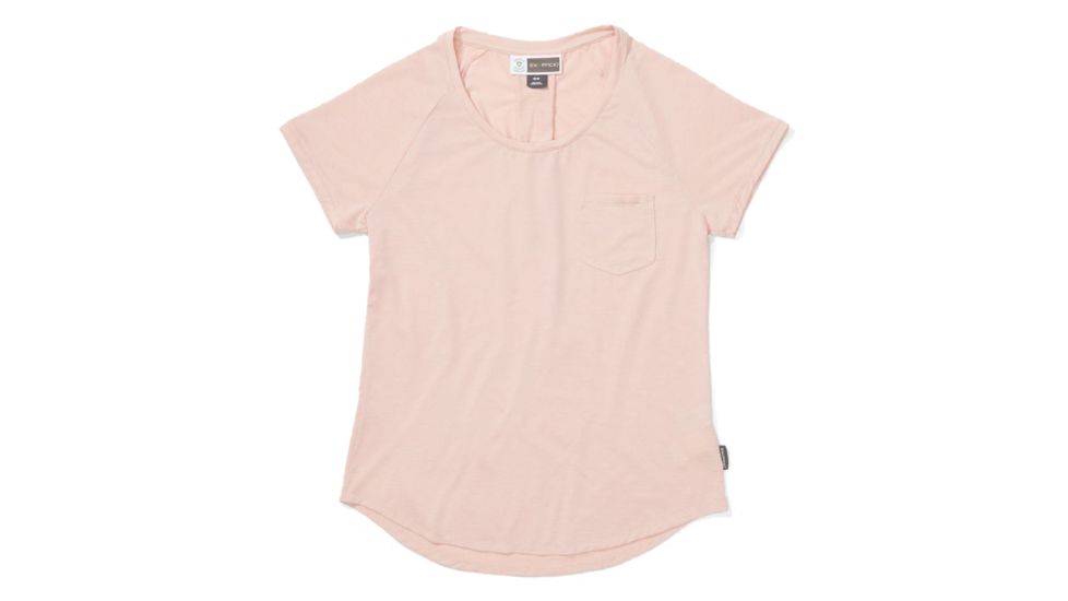 ExOfficio Demo, BA Caddis Short Sleeve Shirt - Womens, Ballet Heather, Medium, 2111-3370-BalletHTHR-M-DM