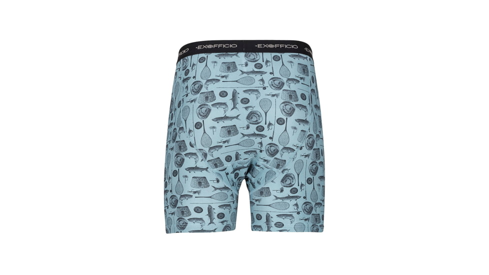 ExOfficio Demo, GNG Printed Boxer - Men's, Alpine Green Fly Fishing, Medium, 1245-2241-AGFLFNG-M-DM