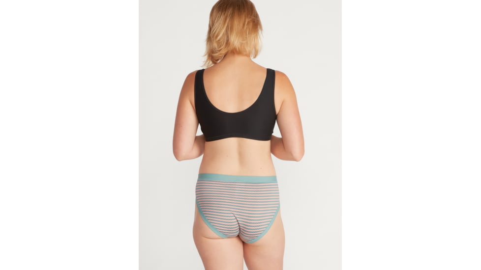 ExOfficio Demo, GNG Sprt Msh Printed Bikini - Women's, Trellis Double Stripe, Medium, 2245-3046-TRLDblStrp-M-DM