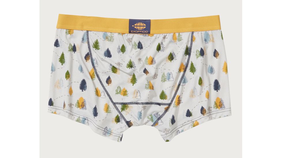 ExOfficio Demo, GNG Spt Msh Printed 3in Boxer Brief - Men's, Happy Tree, Medium, 1245-3042-HTRE-M-DM