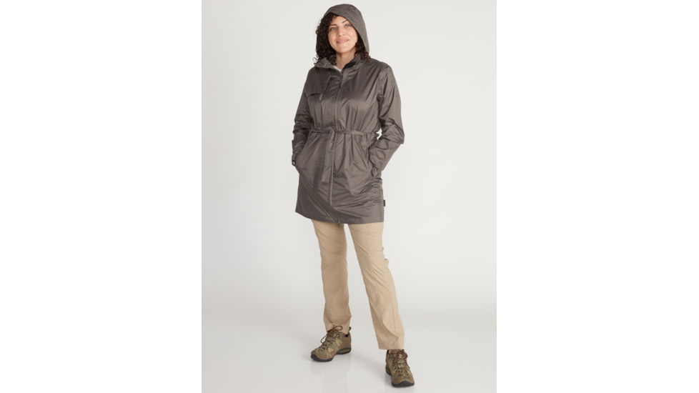 ExOfficio Demo, Sunbury Trench - Women's, Slate, Medium, 2071-3324-Slate-M-DM