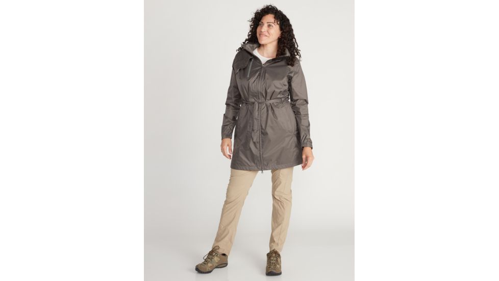 ExOfficio Demo, Sunbury Trench - Women's, Slate, Medium, 2071-3324-Slate-M-DM