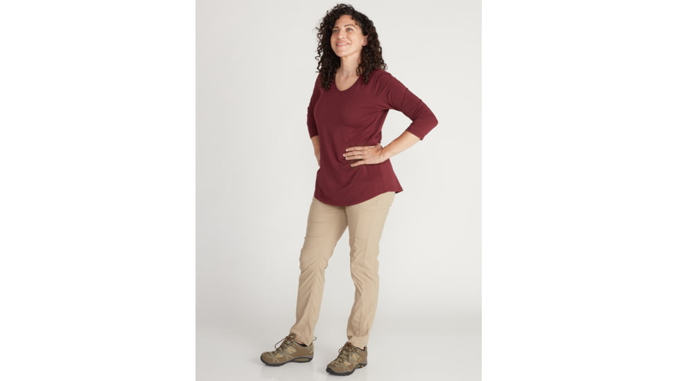ExOfficio Demo, Wanderlux 3/4 Sleeve Shirt - Womens, Vineyard, Medium, 2011-3084-VNRD-M-DM