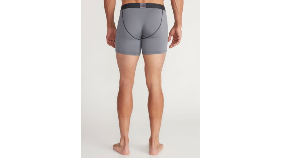 ExOfficio Give-N-Go 2.0 6in Sport Boxer Brief - Mens, Steel Onyx/Black, 2XL, 12413448-9182-2XL