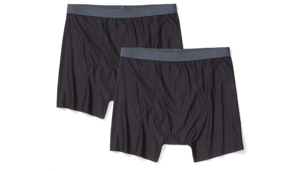 ExOfficio Give-N-Go 2.0 Boxer Brief 2Pk - Mens, Black, Small, 1241-6695-9999-S