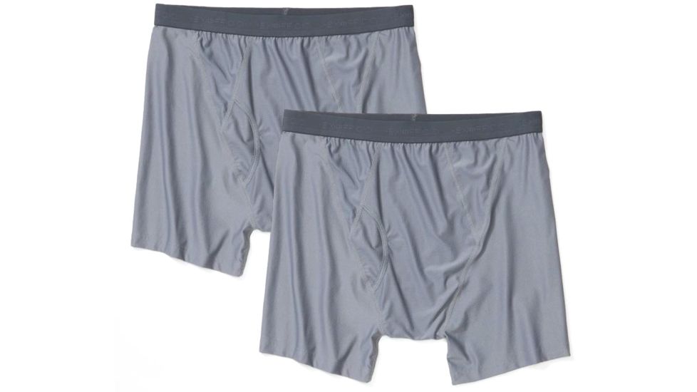 ExOfficio Give-N-Go 2.0 Boxer Brief 2Pk - Mens, Steel Onyx, Large, 1241-6695-9352-L