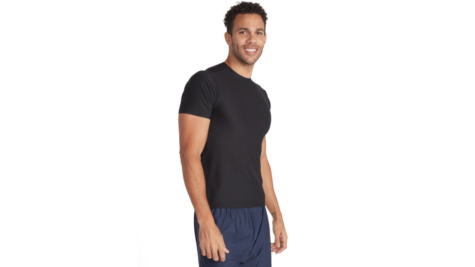 ExOfficio Give-N-Go 2.0 Crew Neck Tee - Mens, Black, Small, 12426696-9999-S