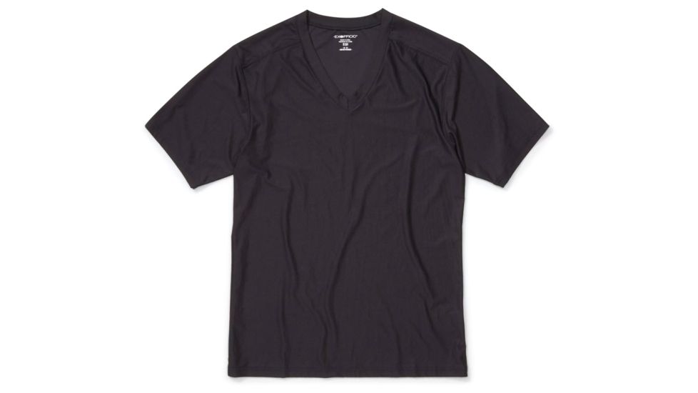 ExOfficio Give-N-Go 2.0 V-Neck - Mens, Black, Large, 1242-6697-9999-L