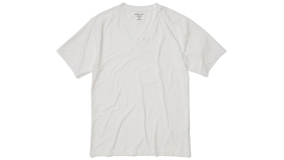 ExOfficio Give-N-Go 2.0 V-Neck - Mens, White, Medium, 1242-6697-1000-M