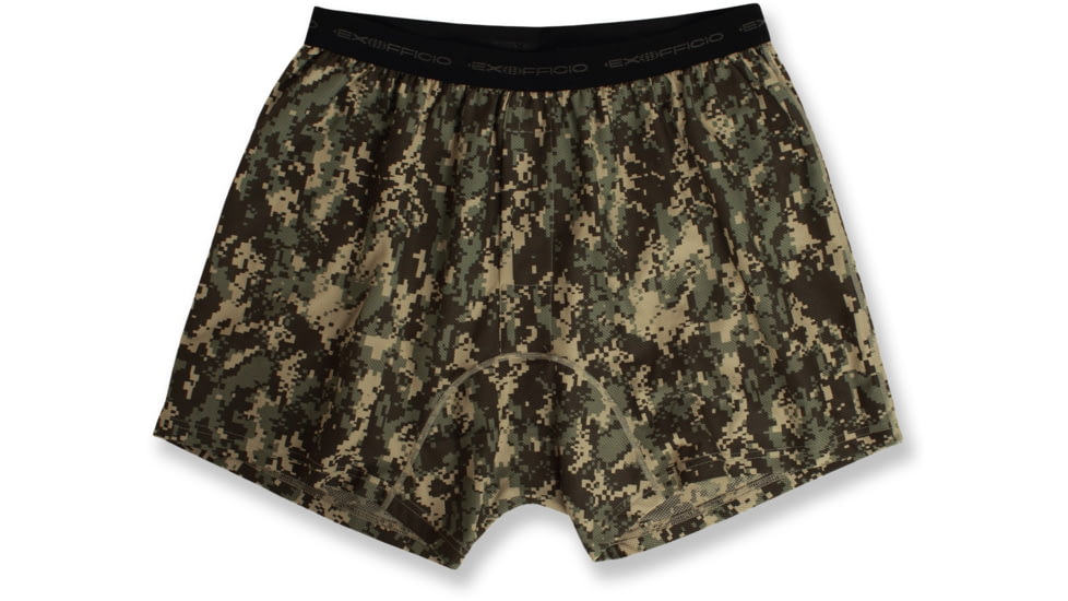 ExOfficio Give-N-Go Digi Camo Boxer - Men's-Khaki-XX-Large