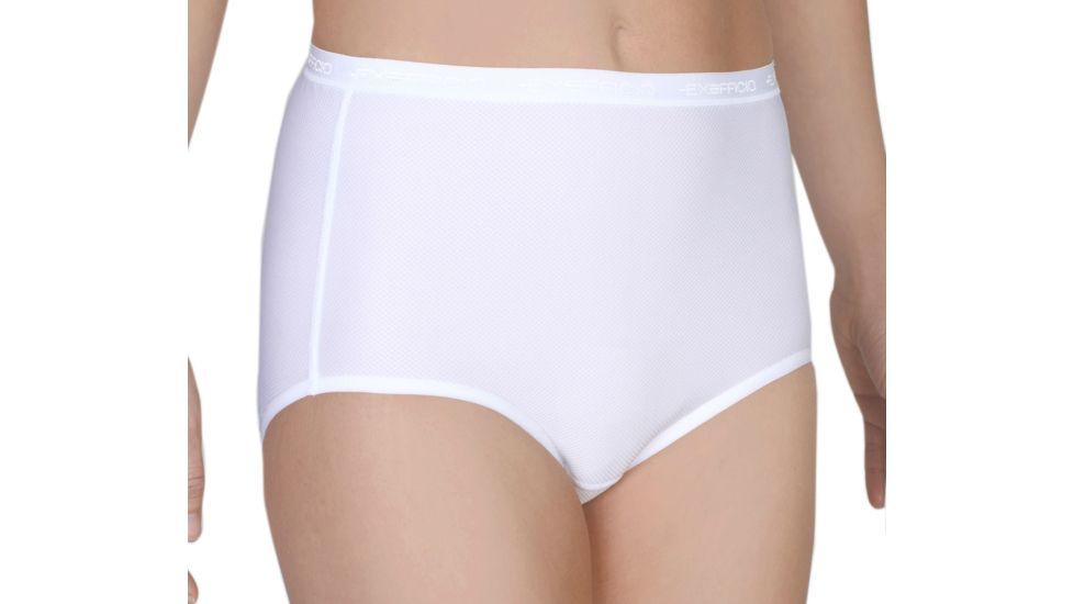Give-N-Go Full Cut Brief - Womens -White-X-Small