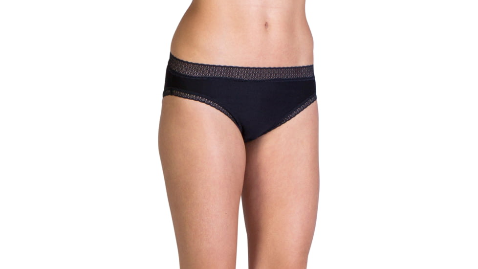 ExOfficio Give-N-Go Lacy Bikini - Women's -Black-Clearance-Medium
