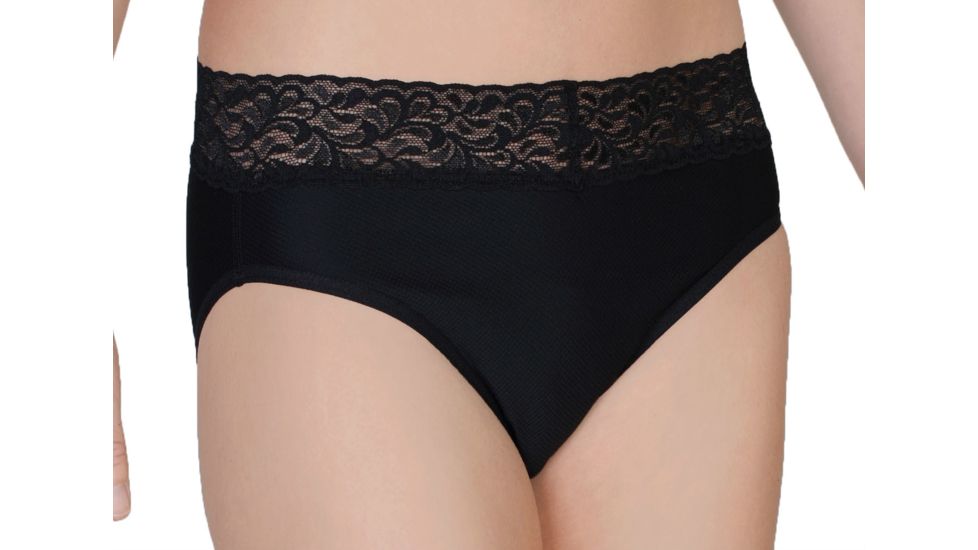 Give-N-Go Lacy Bikini - Womens -Black-X-Small