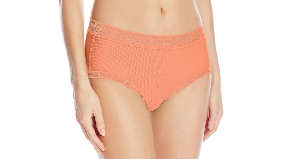ExOfficio Give-N-Go Lacy Full Cut Brief - Women's-Hot Coral-X-Small