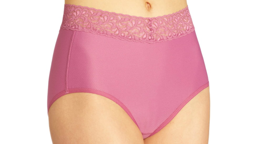 ExOfficio Give-N-Go Lacy Full Cut Brief - Women's-Raspberry-X-Small