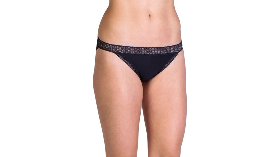 ExOfficio Give-N-Go Lacy Low Bikini - Women's -Black-Small