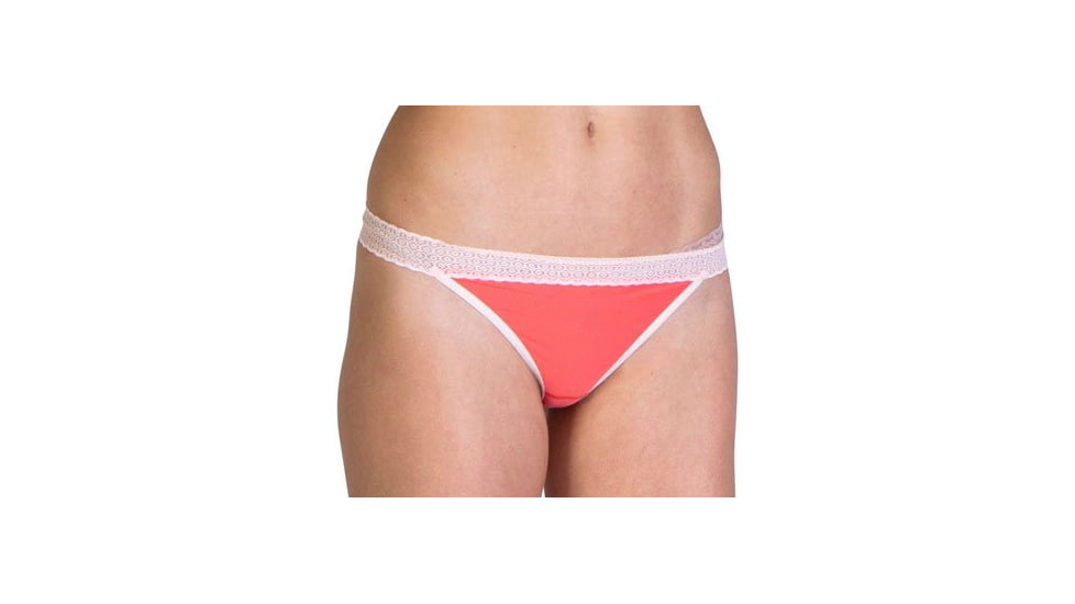 ExOfficio Give-N-Go Lacy Low Bikini - Women's -Hot Coral-Large