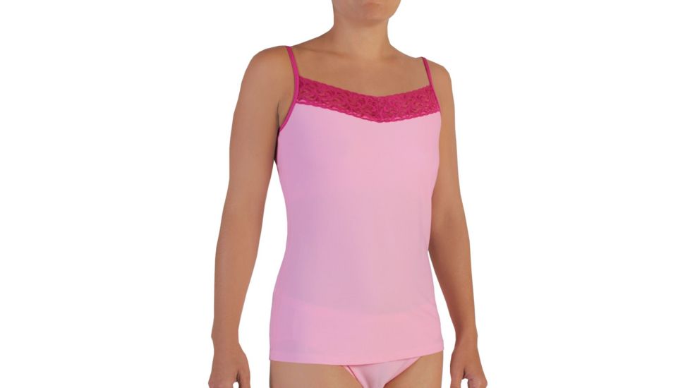 Give-N-Go Lacy Shelf Bra Cami - Womens -Blush-Small
