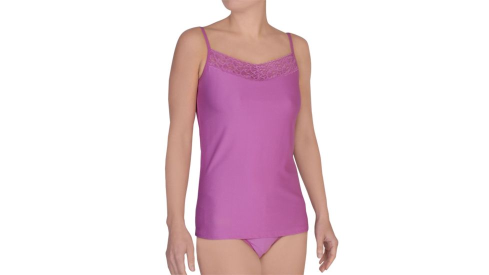 Give-N-Go Lacy Shelf Bra Cami - Womens -Raspberry-X-Small