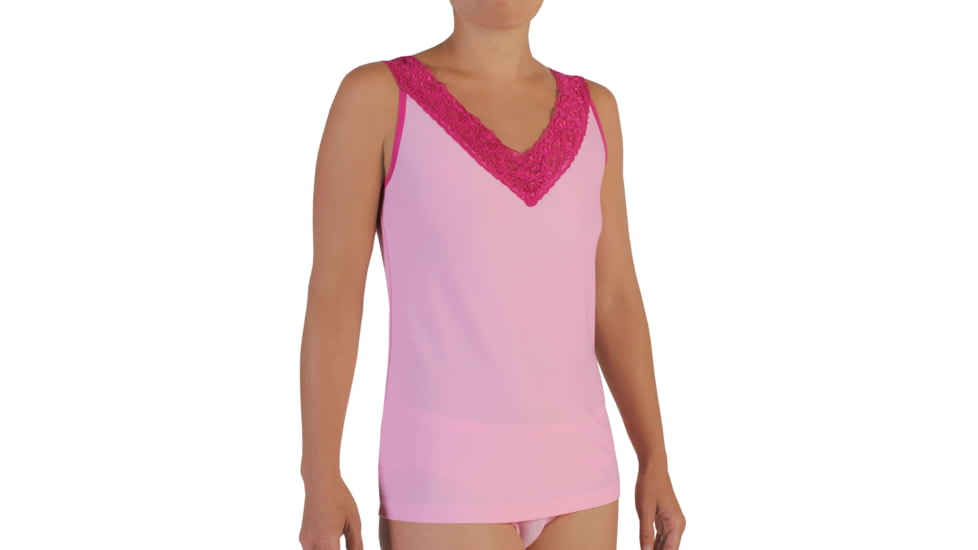Give-N-Go Lacy Tank Top - Womens -Blush-X-Small