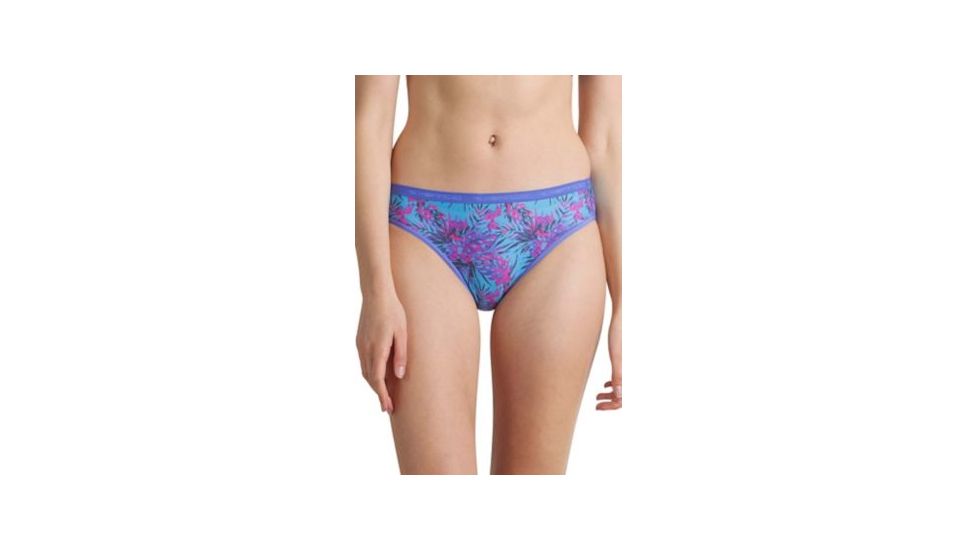 ExOfficio Give-N-Go Printed Bikini Womens, Baja Blue/Tropical, XS, 22452347-7304-XS