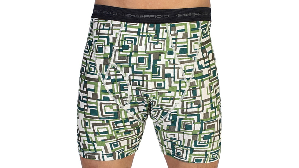 ExOfficio Give-N-Go Printed Boxer Brief - Men's-Hiland/Geo-Medium