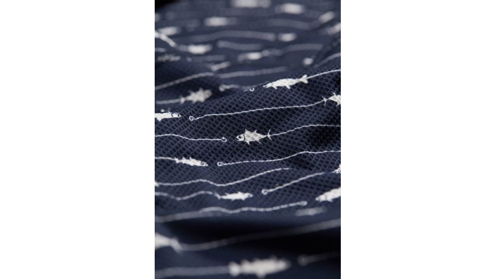 ExOfficio Give-N-Go Printed Boxer Brief, Navy Fish &amp; Hook, Extra Large, 12452345-7022-XL