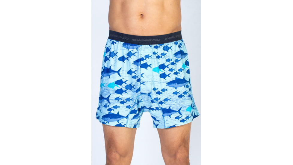 Give-N-Go Printed Boxer - Mens -Riviera/Fish-Large