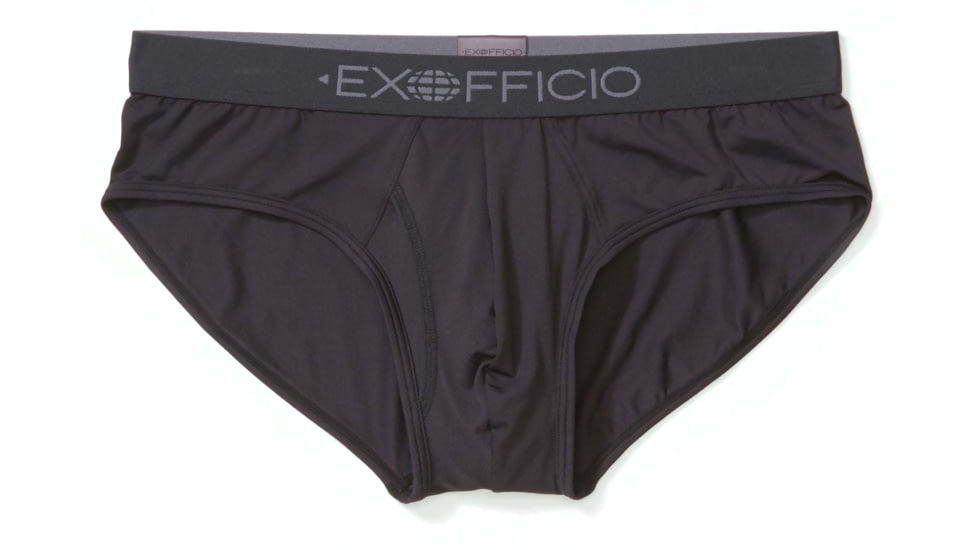 ExOfficio Give-N-Go Sport 2.0 Brief - Mens, Black/Black, Extra Large, 12413446-9141-XL