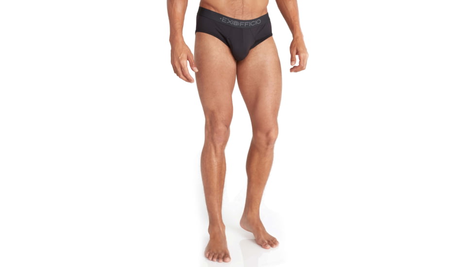 ExOfficio Give-N-Go Sport 2.0 Brief - Mens, Black/Black, Extra Large, 12413446-9141-XL
