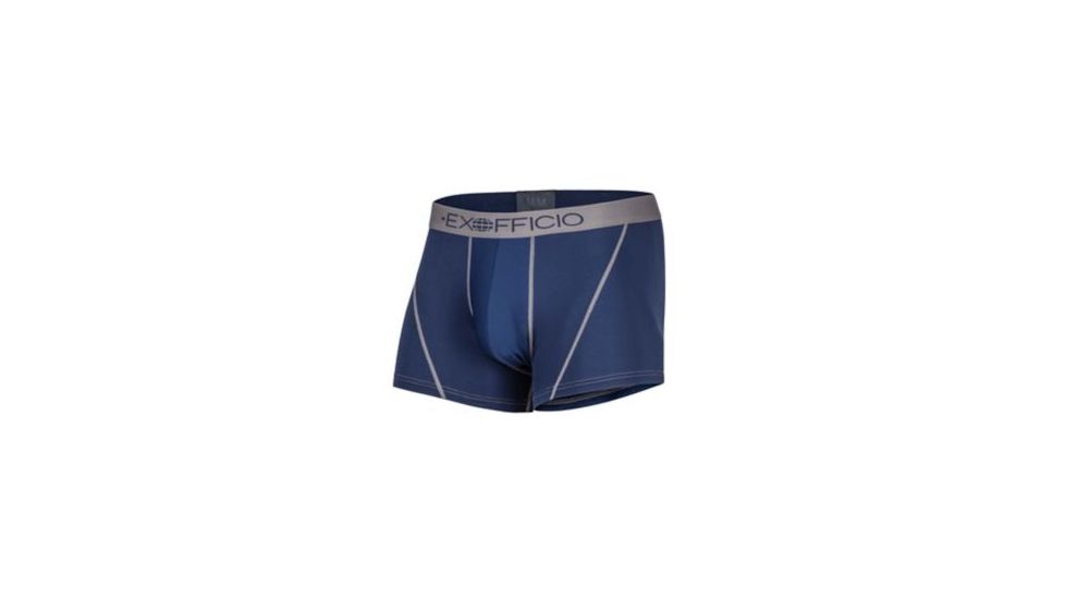ExOfficio Give-N-Go Sport Mesh 3 Inch Boxer Brief Mens, Navy, L, 12412458-5600-L