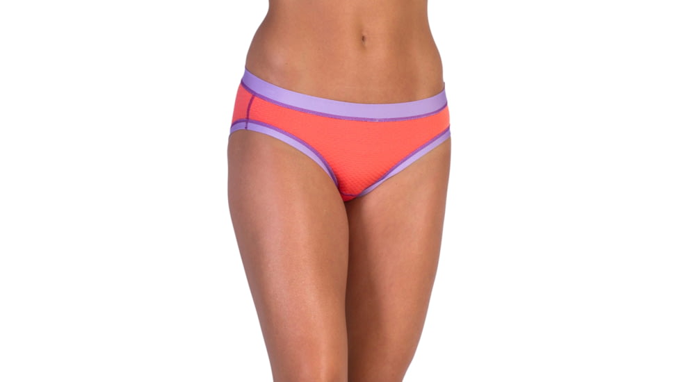 ExOfficio Give-N-Go Sport Mesh Bikini Brief - Women's -Hot Coral-Small