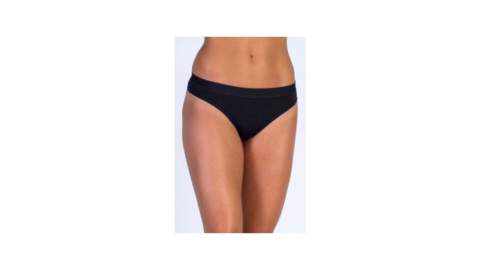 ExOfficio Give-N-Go Sport Mesh Thong - Womens, Black, Large 22412579-9999-L