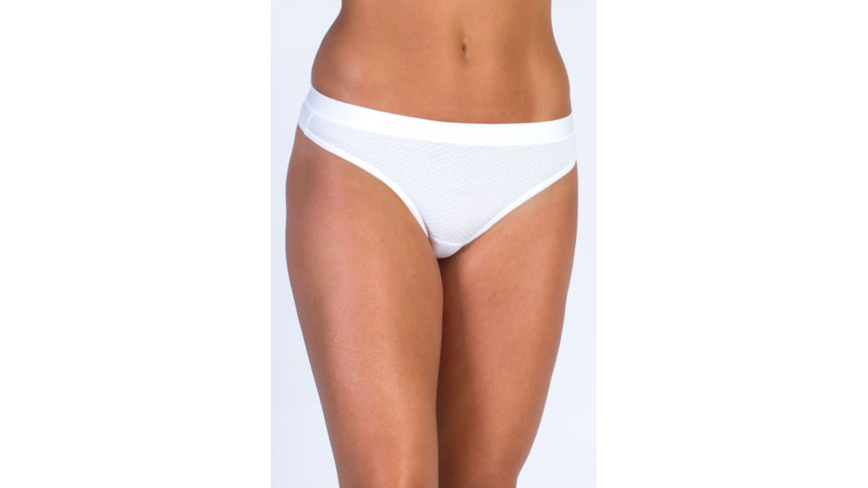 Give-N-Go Sport Mesh Thong - Womens -White-Large
