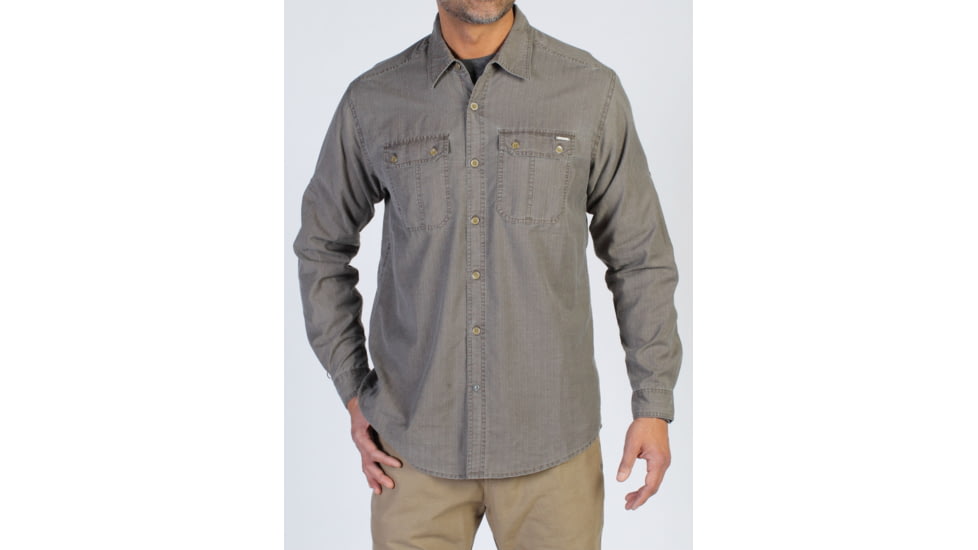Hallstatt Long Sleeve Shirt - Mens -Cigar-XX-Large