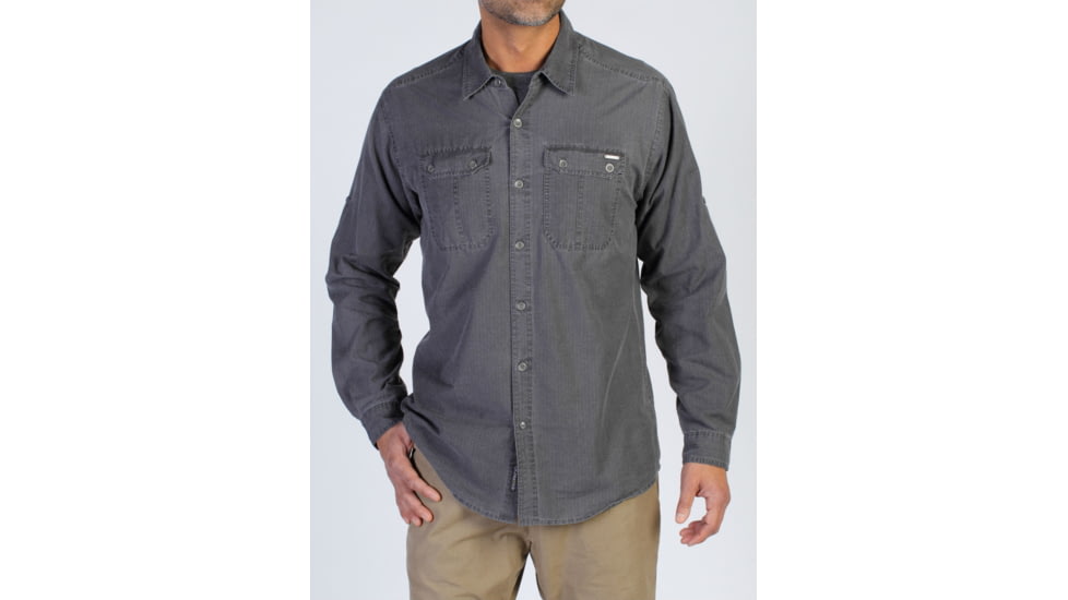 Hallstatt Long Sleeve Shirt - Mens -Dk Charcoal-XX-Large