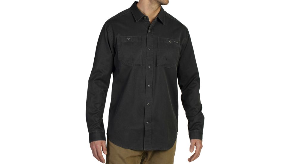 Hida Long Sleeve Shirt - Mens -Black-Medium
