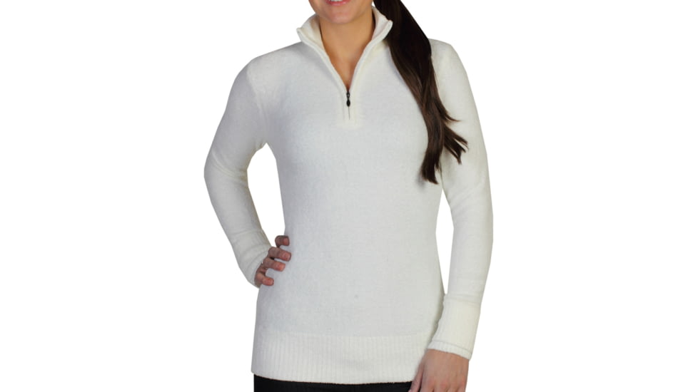 ExOfficio Irresistible Dolce 1/4 Zip Sweater - Women's-Vellum-Small