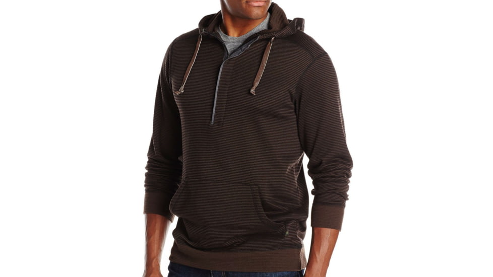 ExOfficio Isoclime Thermal Hoody - Men's-Black/Dark Charcoal-X-Large